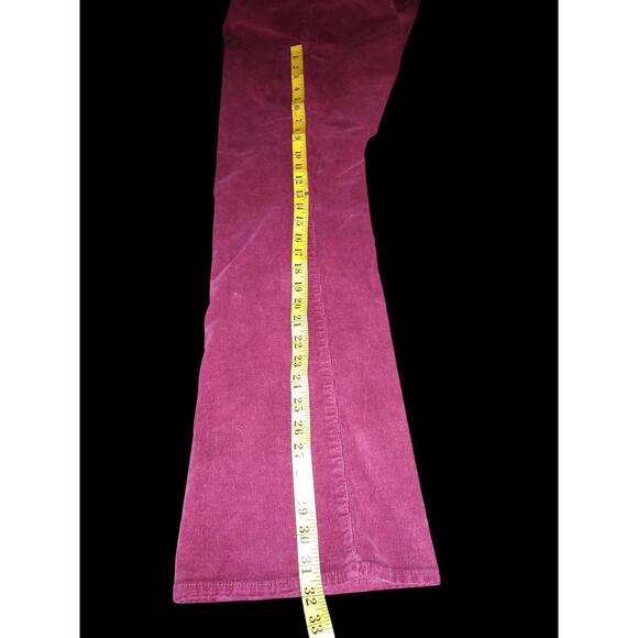 Lucky Brand Women's Plum Corduroy Pants Flared Leg - Picture 6 of 6
